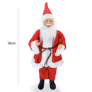 Pupazzo Babbo Natale H50 cm con Minilucciole Rosso