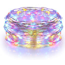 Luci di Natale 50 MicroLed Multicolor a batteria da Interno