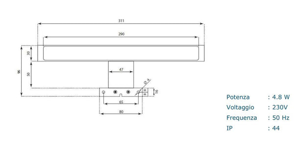 Badezimmer-Hängeschrank HW03 Light Tobacco TFT prezzo