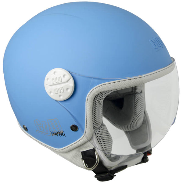 Jet-Helm für Kinder CGM Havana 205A Undurchsichtiges hellblaues geformtes Visier acquista