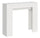 Consolle Allungabile 90x25/181 cm Pannelli in Nobilitato Slick Bianco Frassino