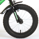 Bicicletta per Bambini 14" Stabilizzatori e Freni Caliper Verde   