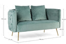 Divano 2 Posti 144x77x79,5h cm Tenbury Tiffany