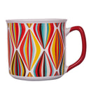 Set 2 Tazze Ø9,2x8,7 cm in Bone China VdE Tivoli 1996 Le cirque red