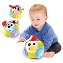 Palla Peluche Morbida a Batteria con Luci e Suoni Yookidoo 40146