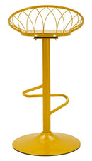 Sgabello Bar Clox Senape 49x45x92 cm in Metallo Senape      