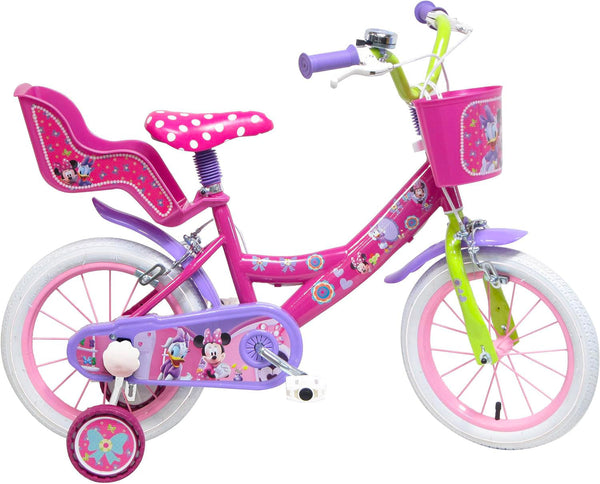 sconto Bicicletta per Bambina 16"" 2 Freni Disney Minnie Rosa