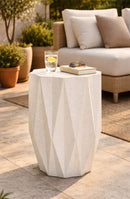 Tavolinetto Star Ø38,5x53 cm in Mgo Crema      