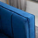 Divano 3 Posti 181x86x78 cm in Velluto Blu