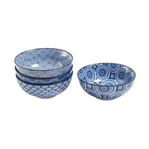 Set 4 Ciotole Ø14,5x6 cm 485 ml in Porcellana VdE Tivoli 1996 Confusion sconto