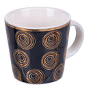 Set 6 Tazzine da Caffè Ø6x5,5 cm in Bone China VdE Tivoli 1996 Mondrian