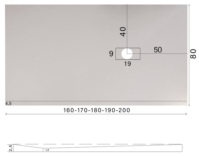 Piatto Doccia in Pietra Bonussi Manila Marrone Varie Misure