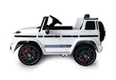 Macchina Elettrica per Bambini 12V con Licenza Mercedes G63 AMG Fuoristrada Bianca