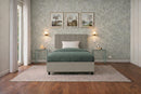 Letto Singolo Contenitore Imbottito Similpelle Cappuccino BoxMax Testata Vertical Varie Misure