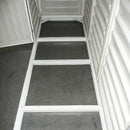 Casetta da Giardino Porta Attrezzi 320x81x233 cm in PVC Avorio