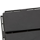 Set 9 Mattonelle a Incasto Effetto Legno 30x30x2 cm  Deck Nero