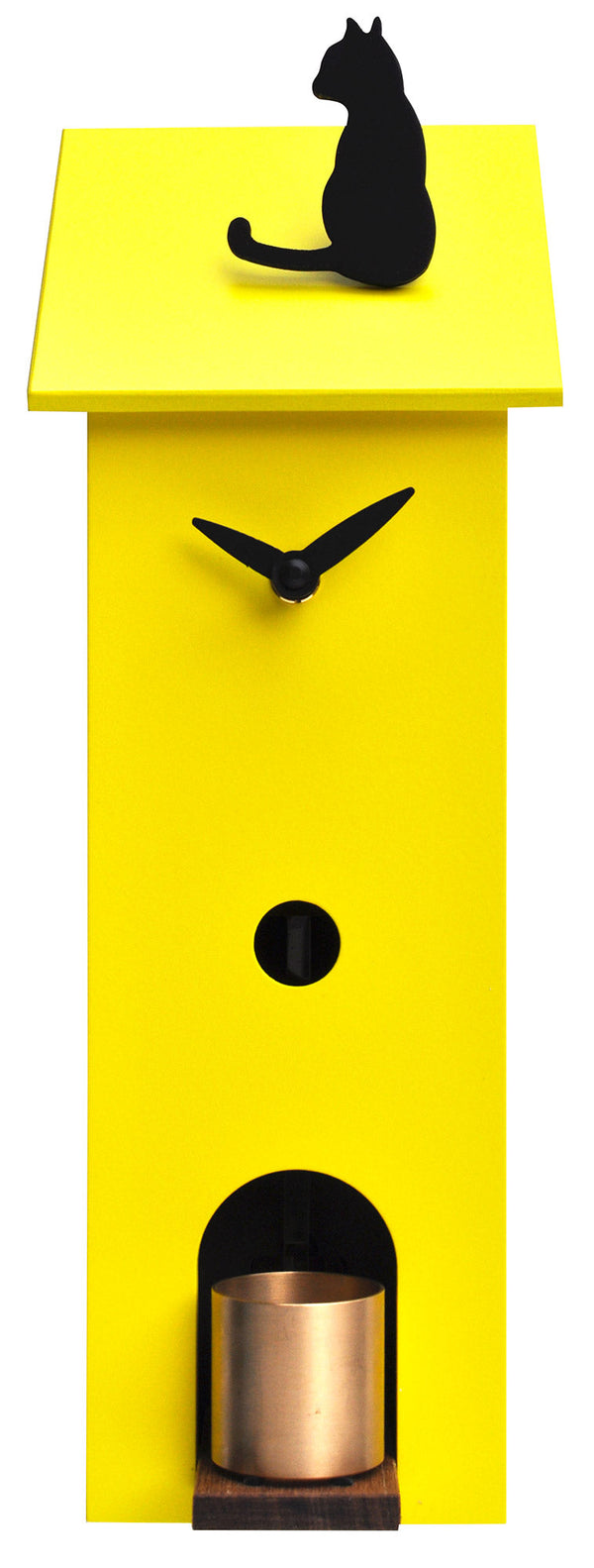 acquista Pirondini Italia Solitaire Yellow Sulphur Wanduhr 13x37x11cm