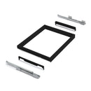 Kit Cassetto Organizzatore e Telaio per Armadio 900 mm in Alluminio e Plastica Emuca Nero