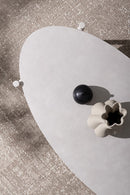 Set 4 Pezzi Salotto da Giardino con Divano 2 Poltrone e Tavolino in Alluminio Corda Poliestere e Pietra Sinterizzata Miravet Wall 