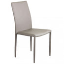 Sedia Cammie 41x50x91 h cm in Similpelle Tortora