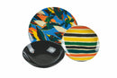 Servizio Piatti 18 Pezzi in Porcellana e Gres Multicolor Villa d'Este Home Tivoli Guarana