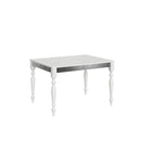Tavolo Allungabile 120-224x90x80 cm Romagna Iron Bianco Frassino