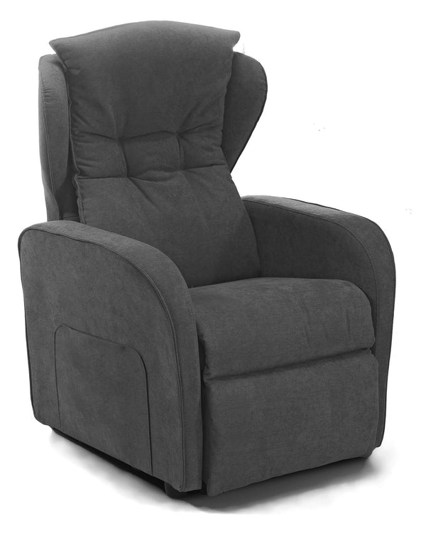 Poltrona Alzapersona Elettrica 2 Motori 75x108x85 cm in Tessuto Dispositivo Medico 1 Grigio prezzo