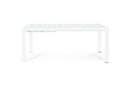 Tavolo Allungabile da Giardino 100x180/240x77.5 cm in Alluminio Kiplin Bianco