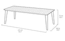 Tavolo da Giardino 235x98x74 cm in Resina Keter Lima 240 Bianco