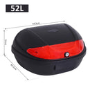 Bauletto Universale per Scooter e Moto Nero 52L 59.5x43.5x31 cm 