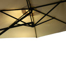 Ombrellone da Giardino Decentrato Ø3xh2,44 m in Acciaio Halloc Antracite