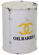Mobiletto Barile in Metallo 1 Anta Oil Barrel