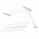 Stendibiancheria Saliscendi da Parete/Soffitto in Resina 120x70 cm – Salvaspazio e Antiruggine