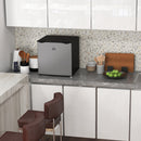 Frigo Portatile 35L con Ripiano Rimovibile e Temperatura Regolabile 47x44.2x48.8 cm Argento      