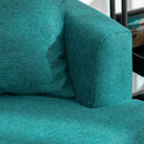Divano 2 Posti 160x87x87 cm  in Tessuto  Verde