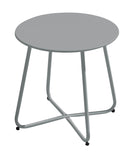 Tavolino da Gardino Ø45 cm in Ferro Epoxy Vorghini Grigio