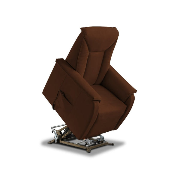 online Poltrona Alzapersona Elettrica 2 Motori 82x108x84 cm Baila in Microfibra Dispositivo Medico 1 Marrone