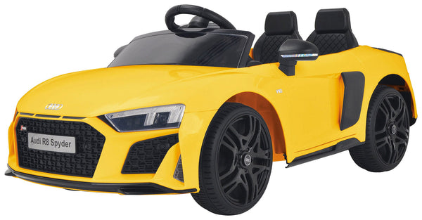 online Elektroauto für Kinder 12V Audi R8 Spyder Gelb