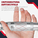 Set di 2 Manubri Esagonali da 6 kg con Presa Antiscivolo e Rivestimento in Gomma Nero   