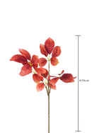 Set 6 Rami Artificiali con Foglie di Carpino autunnale