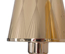 Lampada da Muro Glam Flame Doppia 32x18x30 cm in Ferro e Plastica Oro