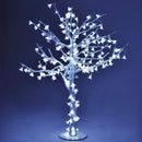 Albero di Natale Luminoso con 216 Led Bianco Freddo H100cm Ciliegio