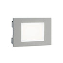 Lampada Segna Passo Rettangolare da Incasso a Parete a LED 3W 4000K Sovil Alluminio