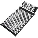 Tappetino 63x39x2 Agopressione con Cuscino Nero