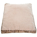 Letto Cuscino Morbido per Cani e Gatti Lavabile in Poliestere Marrone 78x60x13 cm 