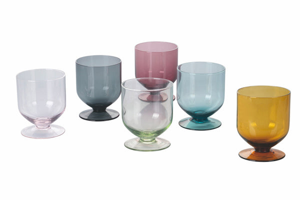 Set mit 6 Wassergläsern aus Glas 330 ml Villa d'Este Home Tivoli Lille sconto