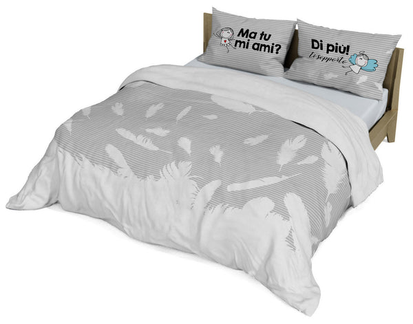 acquista Doppelbettbezug mit bedrucktem Kissenbezug Shine 16