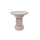 Tavolino Ø 40,5x41,5 cm Alka in Acciaio Beige
