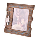 Set 2 Porta Foto Legno con Pesci 32x3x34 cm