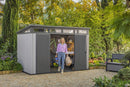 Casetta da Giardino Porta Attrezzi 342x218x226 cmin Duotech Keter Artisan 11x7 Grigia